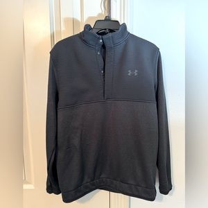 Under  Armor Storm SweaterFleece - Size Medium- Dark Grey/ Black- Golf Gear